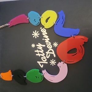 Tatty Devine Brushstroke Acrylic Necklace
